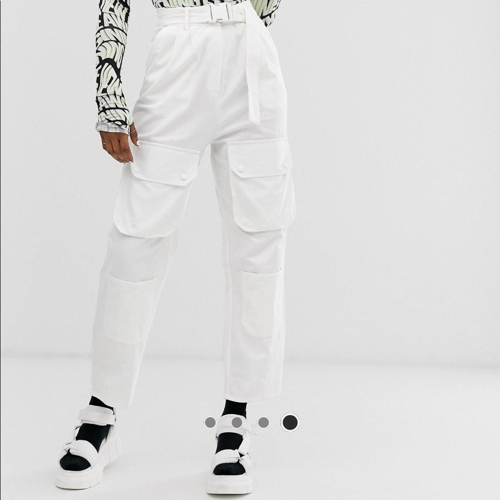 ASOS COLLUSION High Waist Pocket Pants